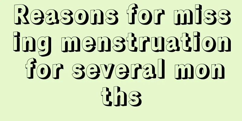 Reasons for missing menstruation for several months