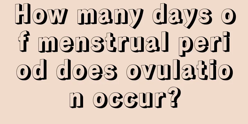 How many days of menstrual period does ovulation occur?