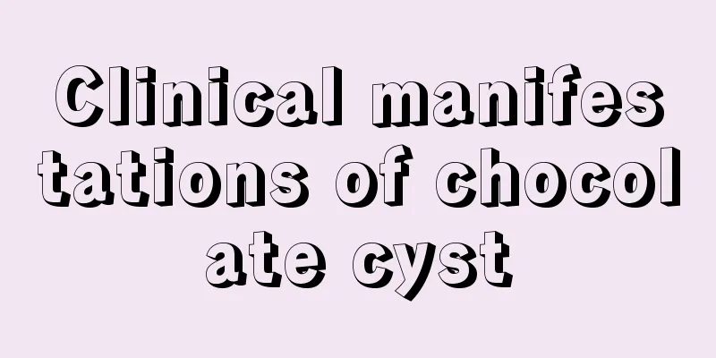 Clinical manifestations of chocolate cyst