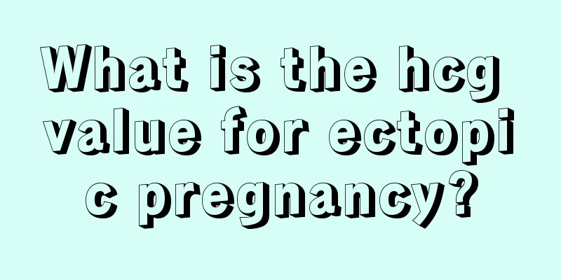 What is the hcg value for ectopic pregnancy?