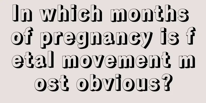 In which months of pregnancy is fetal movement most obvious?