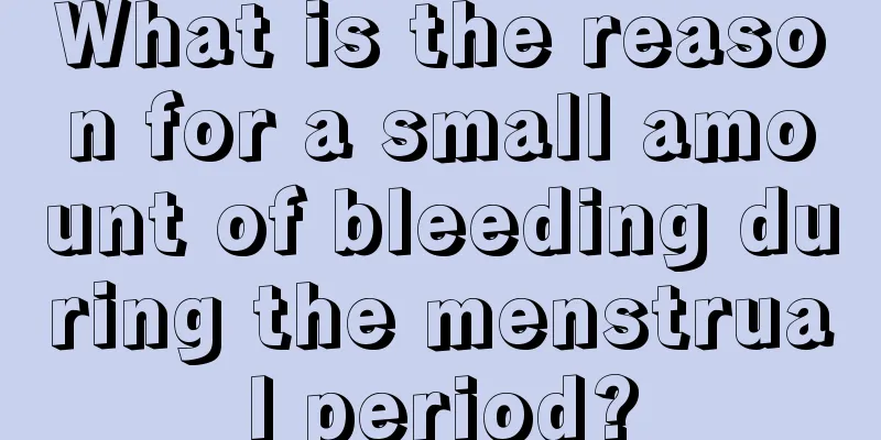 What is the reason for a small amount of bleeding during the menstrual period?