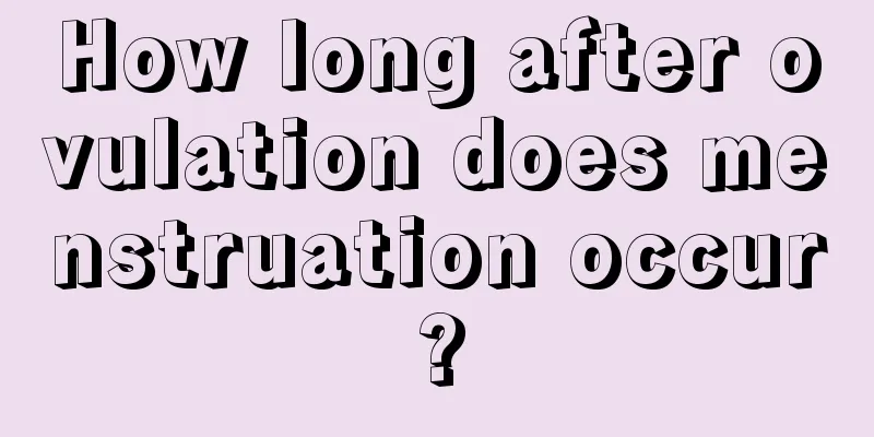 How long after ovulation does menstruation occur?