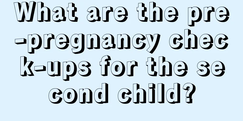 What are the pre-pregnancy check-ups for the second child?