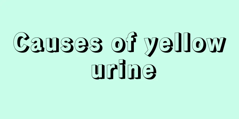 Causes of yellow urine