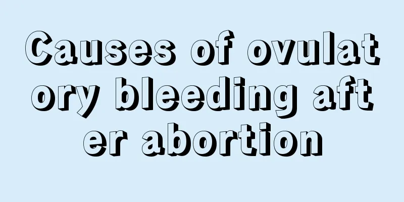 Causes of ovulatory bleeding after abortion