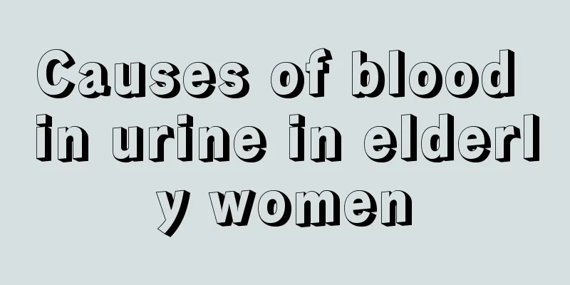 Causes of blood in urine in elderly women