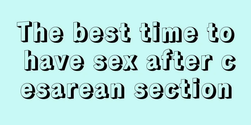 The best time to have sex after cesarean section