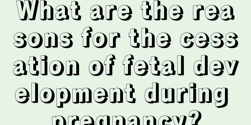 What are the reasons for the cessation of fetal development during pregnancy?