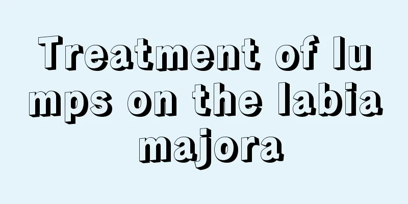 Treatment of lumps on the labia majora