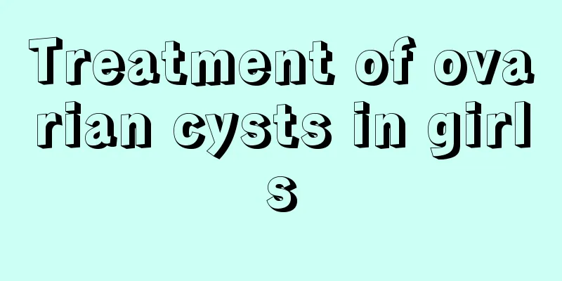 Treatment of ovarian cysts in girls