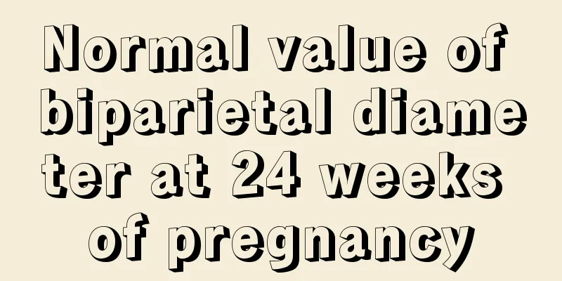 Normal value of biparietal diameter at 24 weeks of pregnancy