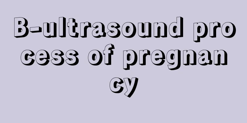 B-ultrasound process of pregnancy