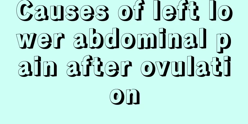 Causes of left lower abdominal pain after ovulation