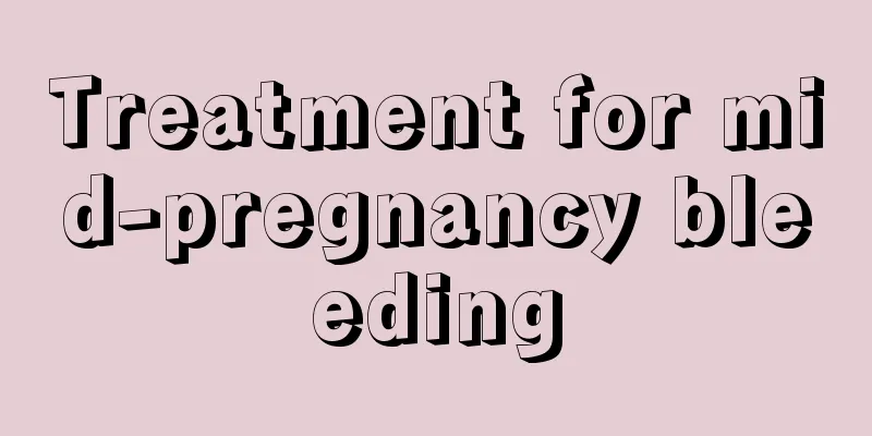 Treatment for mid-pregnancy bleeding