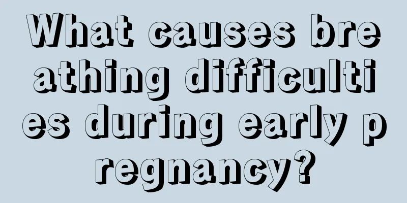 What causes breathing difficulties during early pregnancy?