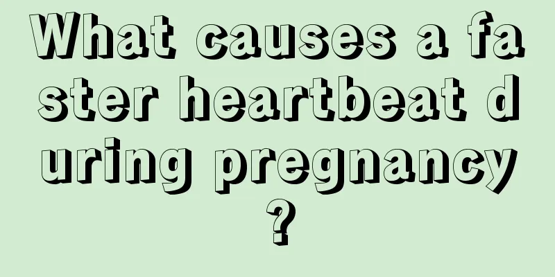 What causes a faster heartbeat during pregnancy?