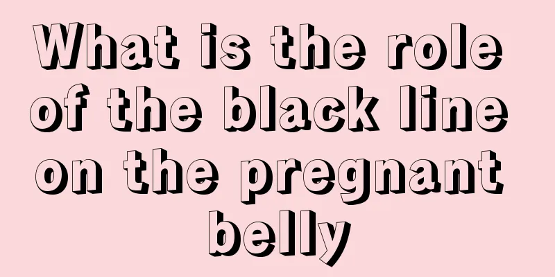 What is the role of the black line on the pregnant belly