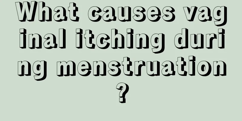 What causes vaginal itching during menstruation?