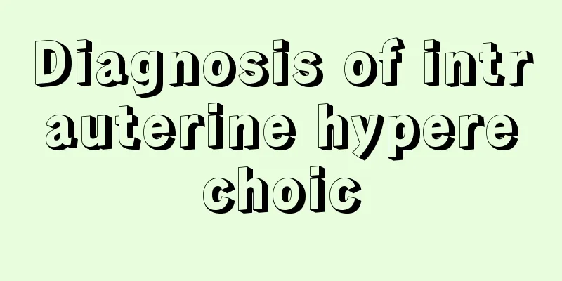 Diagnosis of intrauterine hyperechoic