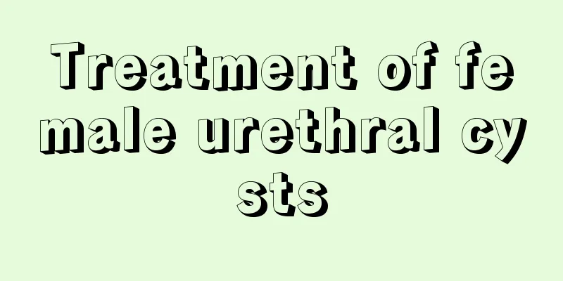 Treatment of female urethral cysts