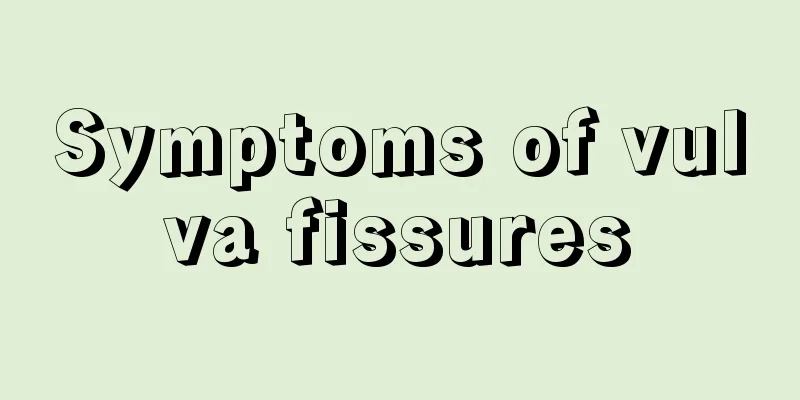 Symptoms of vulva fissures