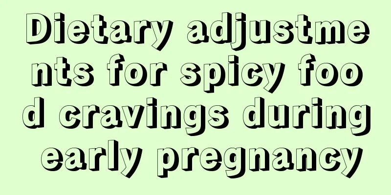 Dietary adjustments for spicy food cravings during early pregnancy