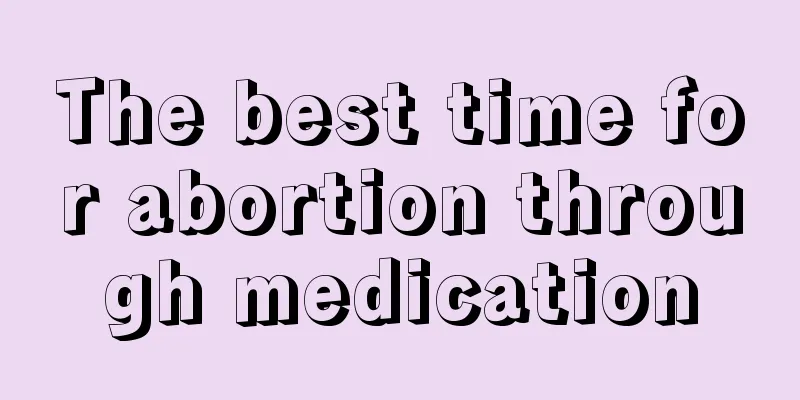 The best time for abortion through medication