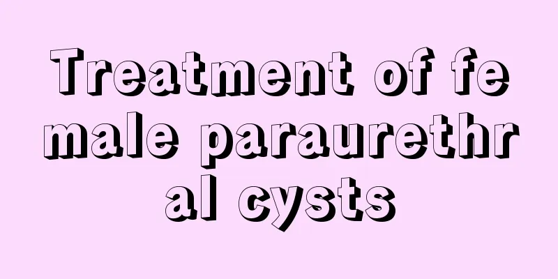 Treatment of female paraurethral cysts