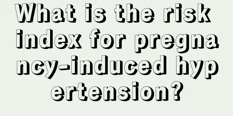 What is the risk index for pregnancy-induced hypertension?