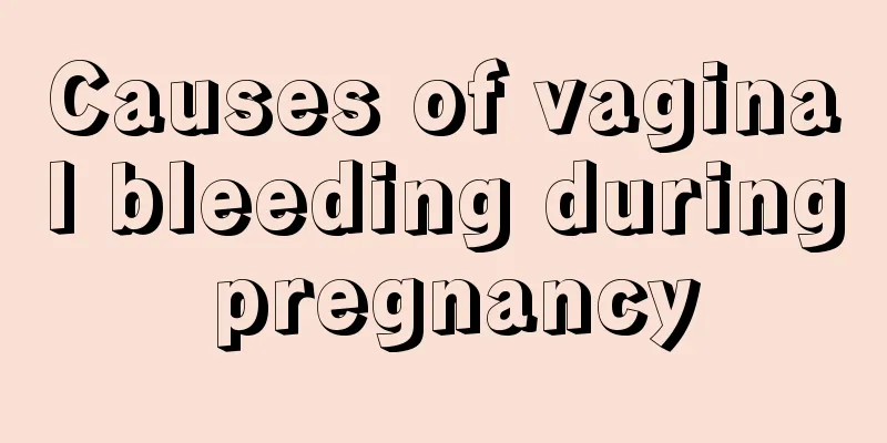 Causes of vaginal bleeding during pregnancy