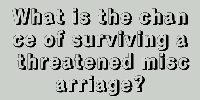 What is the chance of surviving a threatened miscarriage?