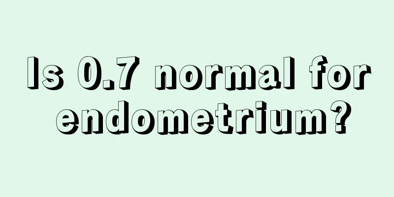 Is 0.7 normal for endometrium?