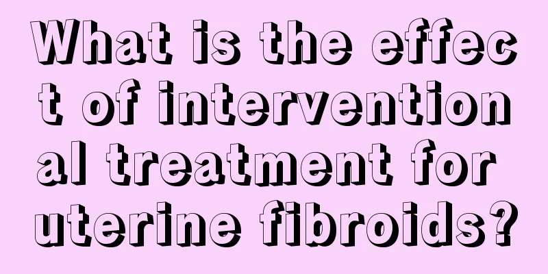 What is the effect of interventional treatment for uterine fibroids?