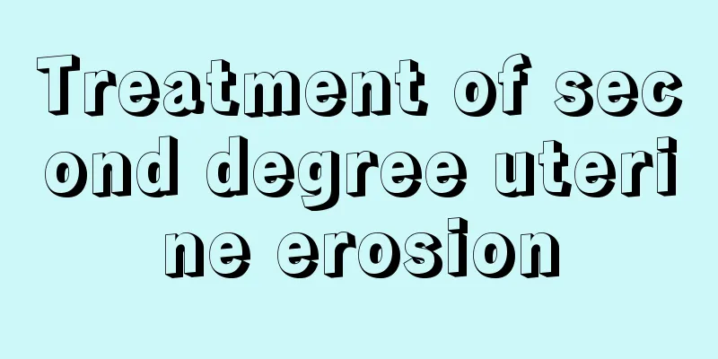 Treatment of second degree uterine erosion