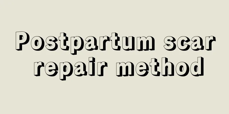 Postpartum scar repair method