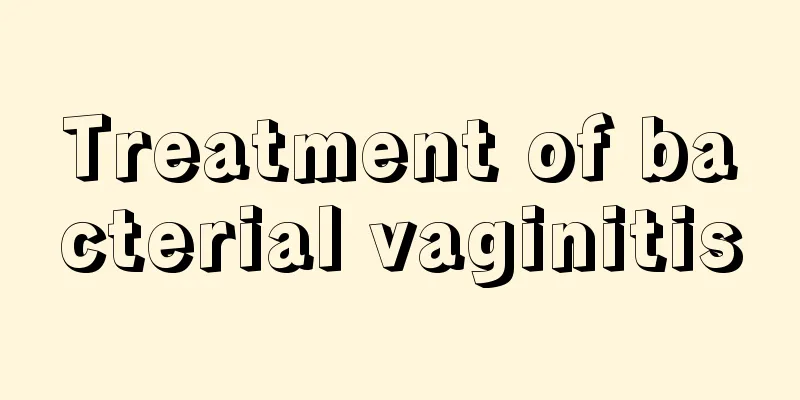 Treatment of bacterial vaginitis