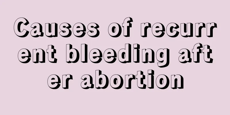 Causes of recurrent bleeding after abortion