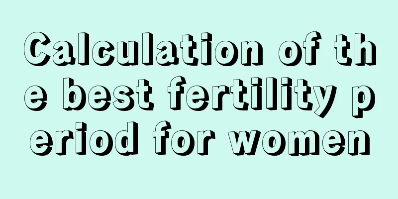 Calculation of the best fertility period for women