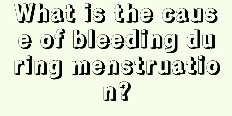 What is the cause of bleeding during menstruation?