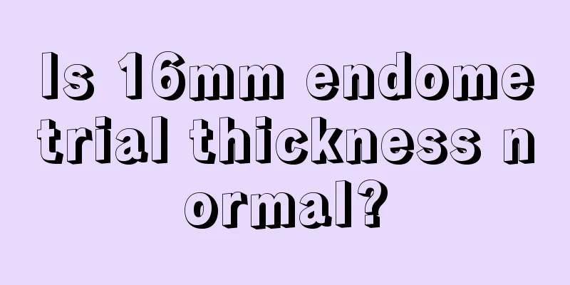 Is 16mm endometrial thickness normal?