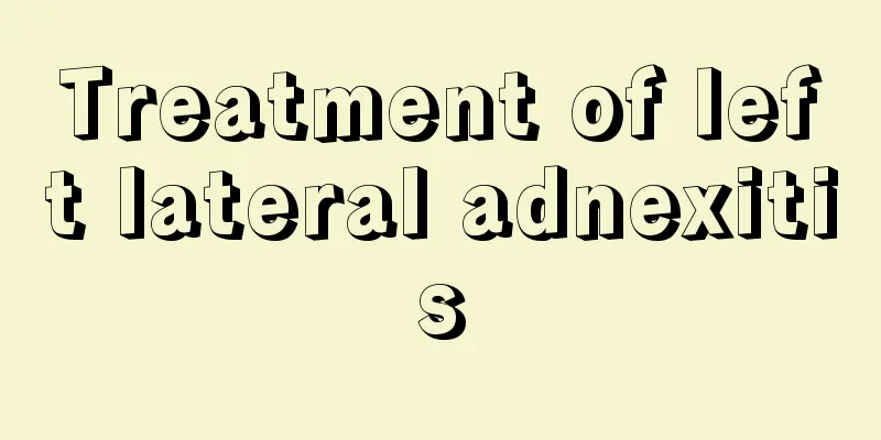 Treatment of left lateral adnexitis