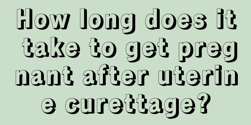 How long does it take to get pregnant after uterine curettage?