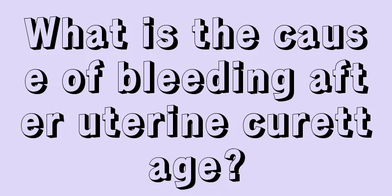 What is the cause of bleeding after uterine curettage?