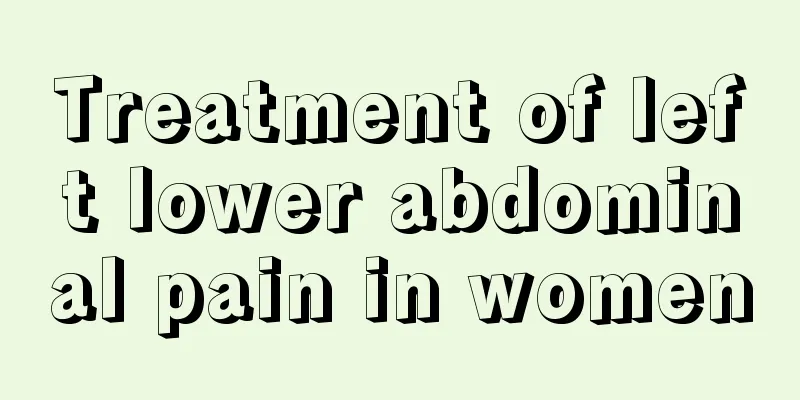 Treatment of left lower abdominal pain in women