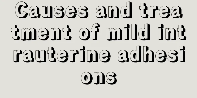 Causes and treatment of mild intrauterine adhesions