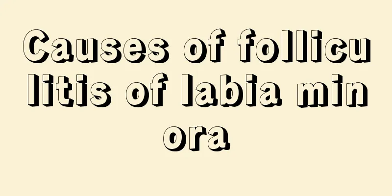 Causes of folliculitis of labia minora