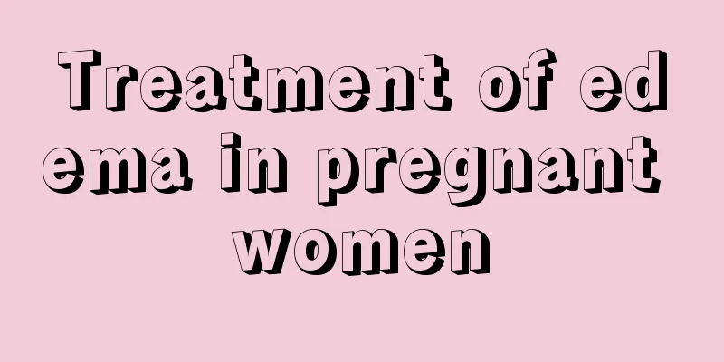 Treatment of edema in pregnant women