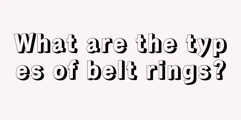 What are the types of belt rings?