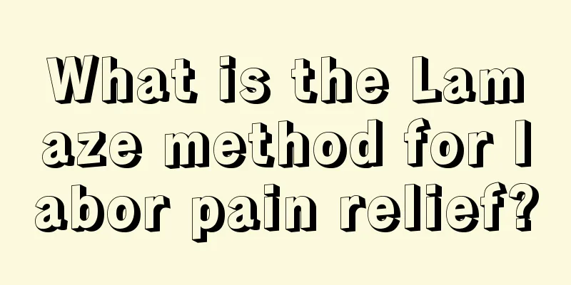 What is the Lamaze method for labor pain relief?